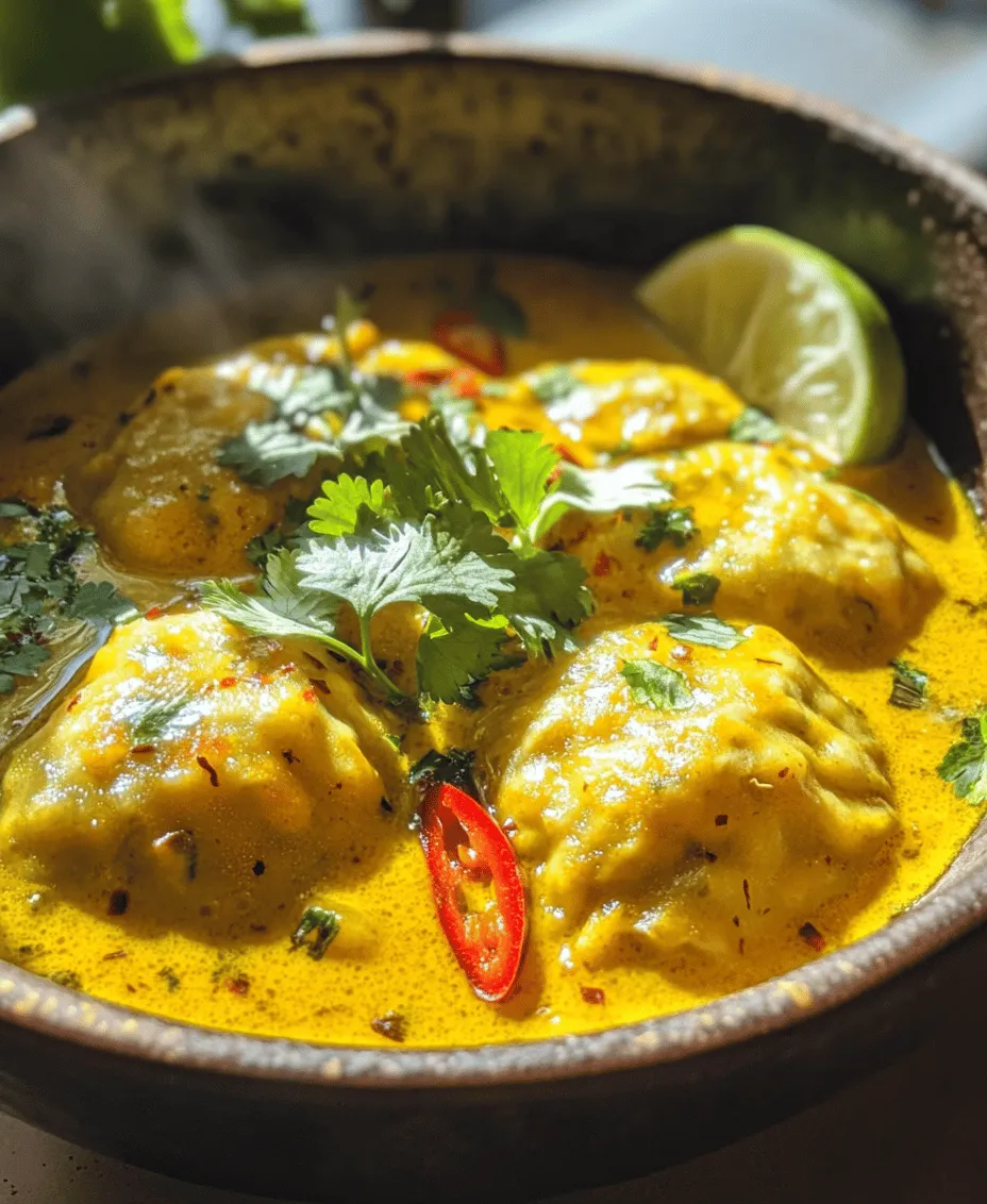 Curry Dumpling Soup is more than just a meal; it is a heartwarming dish that marries the delightful textures of dumplings with a rich, aromatic soup. This recipe not only warms your body but also fills your soul with its comforting flavors. Originating from various culinary traditions, dumpling soups are celebrated across many cultures – from Asian to Eastern European cuisines – each bringing its unique twist to this beloved dish. The versatility of Curry Dumpling Soup is one of its greatest assets; whether you prefer succulent meat or hearty vegetables, there is an option for everyone, making it a fantastic choice for family gatherings or quiet weeknight dinners.