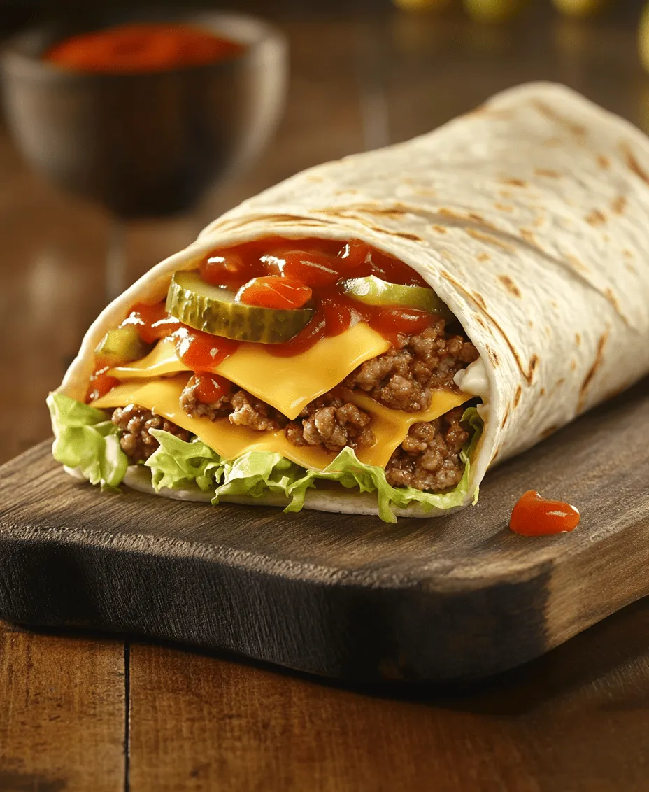 Imagine biting into a classic Big Mac: the juicy ground beef, the crisp lettuce, the tangy pickles, and that iconic special sauce. Now, picture all of that deliciousness wrapped up neatly in a soft tortilla. Welcome to the world of Big Mac Wraps with Special Sauce! This innovative recipe is not just a clever play on a beloved fast-food staple; it’s a convenient and fun way to enjoy all the flavors we love about the Big Mac, minus the need for a plate and utensils.