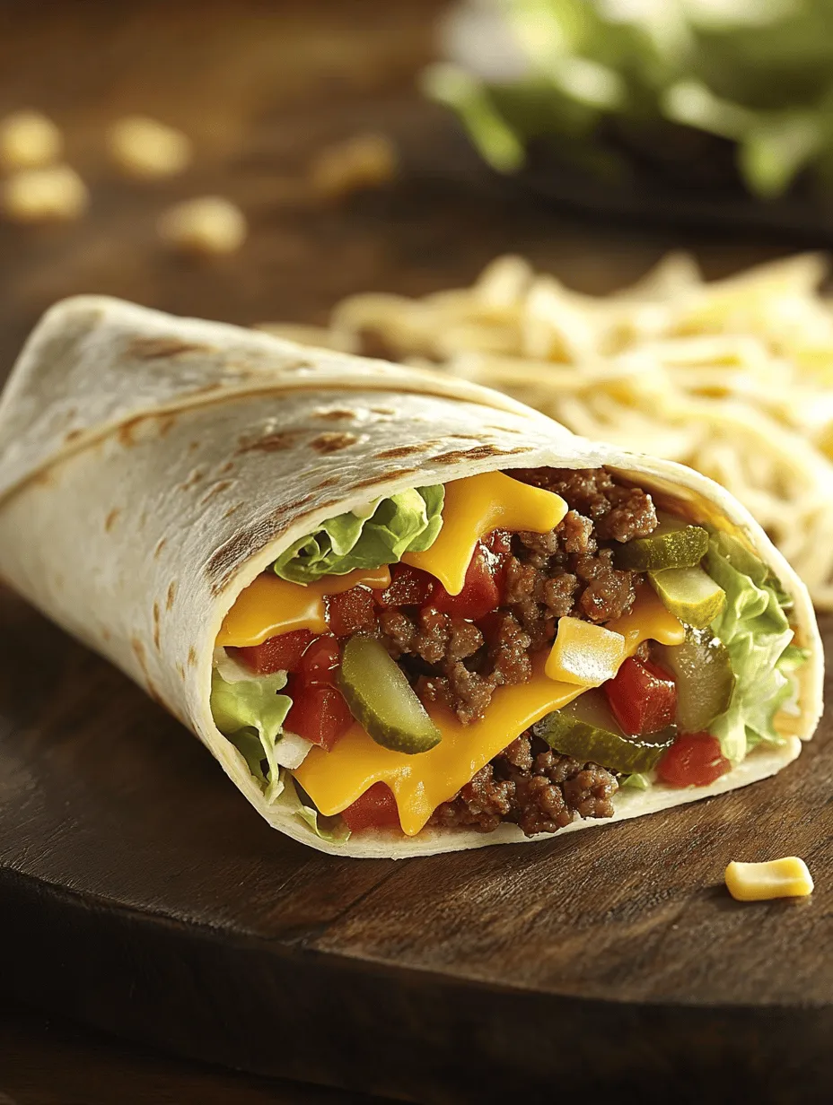 Imagine biting into a classic Big Mac: the juicy ground beef, the crisp lettuce, the tangy pickles, and that iconic special sauce. Now, picture all of that deliciousness wrapped up neatly in a soft tortilla. Welcome to the world of Big Mac Wraps with Special Sauce! This innovative recipe is not just a clever play on a beloved fast-food staple; it’s a convenient and fun way to enjoy all the flavors we love about the Big Mac, minus the need for a plate and utensils.