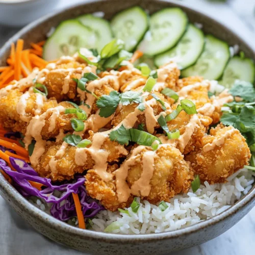 At the heart of the Bang Bang Chicken Bowl is the boneless, skinless chicken breast. This lean protein is not only versatile but also absorbs flavors beautifully, making it the perfect canvas for our seasonings and sauces. When cooked to perfection, chicken breasts can achieve a mouthwatering crispiness that pairs wonderfully with the freshness of the accompanying vegetables.