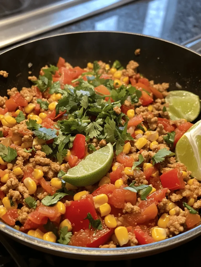 At the heart of the Turkey & Peppers Fiesta lies a commitment to nutrition. Ground turkey is an excellent source of lean protein, which is essential for muscle growth and repair, making it an ideal choice for those looking to maintain a healthy lifestyle. Unlike many fatty cuts of meat, turkey provides a hearty portion of protein without the extra calories, making it a smart option for weight management.