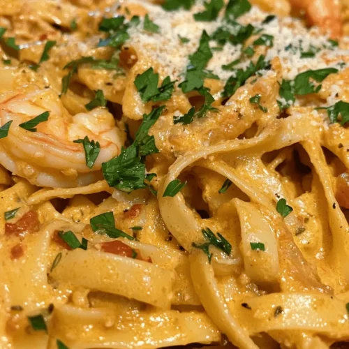 In the world of comfort food, few dishes can rival the rich and indulgent flavors of creamy garlic shrimp pasta. This delectable recipe brings together succulent shrimp, aromatic garlic, and a luscious cream sauce, all tossed with perfectly cooked fettuccine pasta. The combination of flavors and textures creates a dish that is not only satisfying but also impressively elegant, making it suitable for both casual weeknight dinners and special occasions.