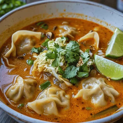 Are you ready to embark on a culinary adventure that marries comfort with vibrant flavors? Introducing the Spicy Curry Bliss Dumpling Soup—a dish that encapsulates the essence of warming, hearty soup infused with the enticing aromas of curry and the delightful chewiness of dumplings. This recipe is a perfect concoction for those chilly evenings when you crave something flavorful yet soothing.