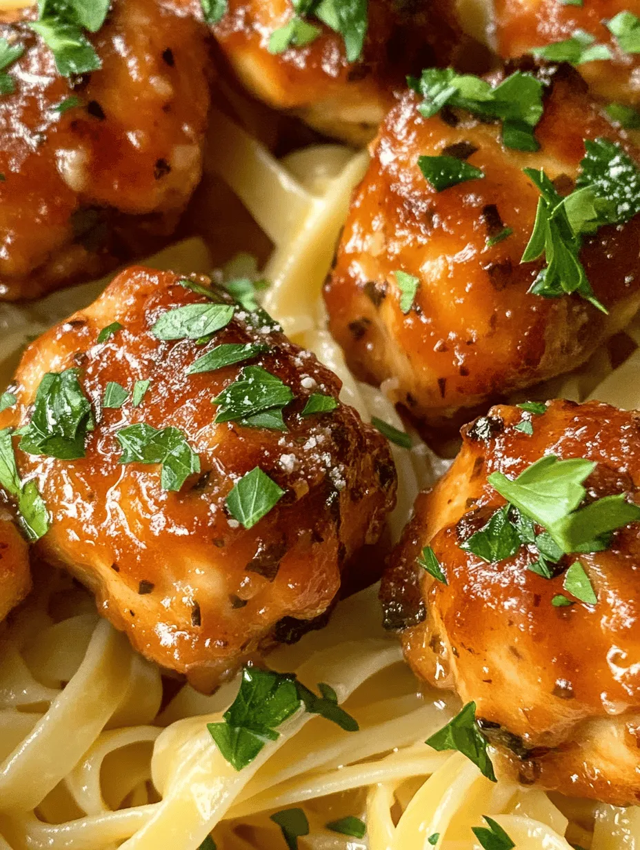 There's something inherently comforting about a dish that melds succulent chicken bites with a rich, creamy pasta. Garlic Butter Chicken Bites with Savory Creamy Parmesan Pasta is a culinary delight that perfectly captures the essence of a hearty family dinner. This dish is not only satisfying to the taste buds but also incredibly easy to prepare, making it an ideal choice for a busy weeknight meal. The combination of tender chicken infused with aromatic garlic butter and a luscious Parmesan sauce draped over perfectly cooked pasta creates an irresistible dining experience.