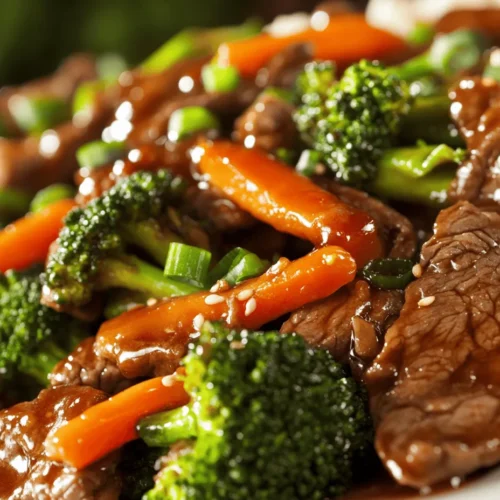 The success of Wok-Tossed Beef & Broccoli Delight lies in its carefully selected ingredients. Each component plays a crucial role in creating the dish's signature taste and texture.