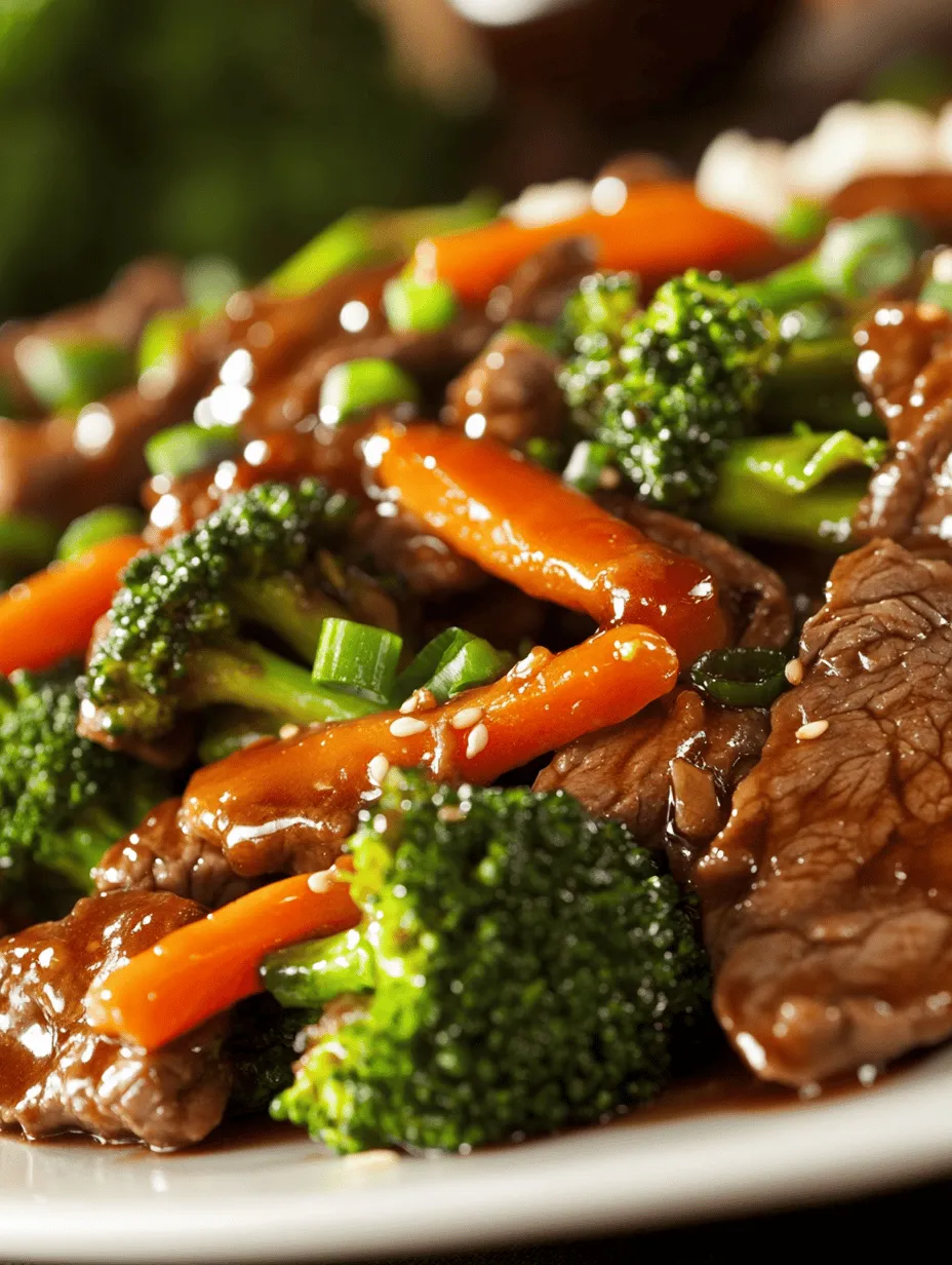 The success of Wok-Tossed Beef & Broccoli Delight lies in its carefully selected ingredients. Each component plays a crucial role in creating the dish's signature taste and texture.