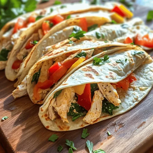 If you're on the hunt for a meal that combines convenience with robust flavors, look no further than Cheesy Garlic Chicken Wraps. This delightful dish is perfect for any occasion, whether you're preparing a quick weeknight dinner, a casual lunch, or even a picnic treat. Wraps are an incredibly versatile option, allowing you to tailor the ingredients to fit your preferences, making them a favorite in many households.