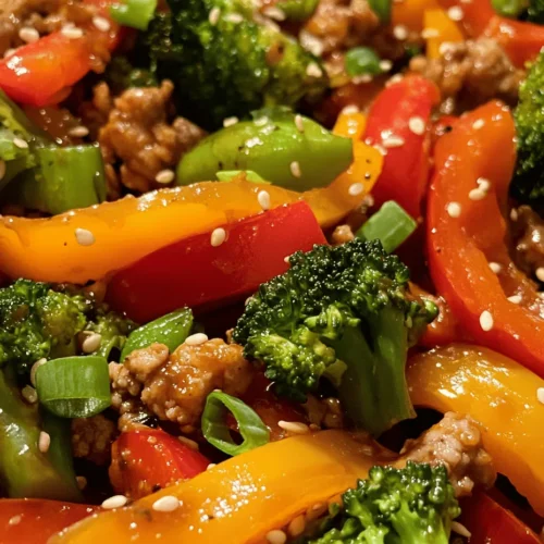 Stir fry dishes have become a beloved staple in kitchens worldwide, transcending cultural boundaries with their vibrant flavors and quick cooking methods. Originating from Asian cuisines, stir fry is not just a meal; it’s a culinary technique that emphasizes the use of high heat, minimal oil, and fresh ingredients, making it a healthy choice for any dining occasion. Today, we’re excited to present a delightful recipe for Savory Ground Turkey Teriyaki Stir Fry, a dish that perfectly marries the savory notes of ground turkey with the sweet and tangy essence of teriyaki sauce.