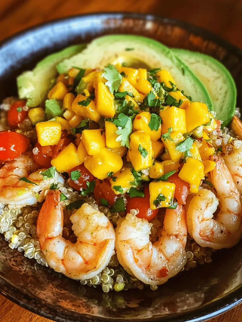 As the summer sun warms the air and the scent of tropical fruits fills the atmosphere, there's nothing quite as refreshing as a bowl bursting with vibrant flavors and healthy ingredients. The Tropical Shrimp & Avocado Bowls with Mango Salsa & Lime-Chili Drizzle encapsulate this essence perfectly, offering a harmonious blend of sweet, savory, and zesty notes that transport your taste buds straight to a beachside paradise. This dish not only pleases the palate but also packs a nutritional punch, making it an ideal choice for health-conscious food lovers.