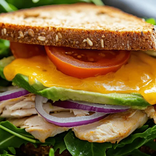 The Chicken Avocado Melt Sandwich is more than just a meal; it’s a delightful combination of flavors and textures that create a satisfying and nutritious dining experience. Imagine biting into a sandwich where juicy, perfectly seasoned chicken meets the creamy richness of ripe avocado, all enveloped in the warm embrace of melted cheese. Topped off with fresh vegetables and nestled between slices of whole grain bread, this sandwich is a versatile option for lunch, dinner, or a quick snack.