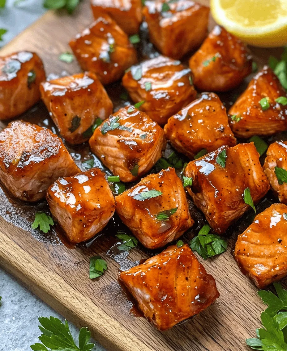 If you’re searching for a dish that marries bold flavor with simplicity, look no further than Hot Honey Salmon Bites. This recipe is a delightful fusion of sweet and spicy, featuring flaky salmon coated in a luscious hot honey glaze. The combination of succulent fish and the unique heat of hot honey creates a mouthwatering experience that's hard to resist. Whether you’re planning a casual weeknight dinner or a special gathering, these salmon bites are not only easy to prepare but also a surefire crowd-pleaser.