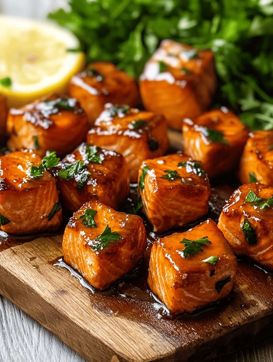 If you’re searching for a dish that marries bold flavor with simplicity, look no further than Hot Honey Salmon Bites. This recipe is a delightful fusion of sweet and spicy, featuring flaky salmon coated in a luscious hot honey glaze. The combination of succulent fish and the unique heat of hot honey creates a mouthwatering experience that's hard to resist. Whether you’re planning a casual weeknight dinner or a special gathering, these salmon bites are not only easy to prepare but also a surefire crowd-pleaser.