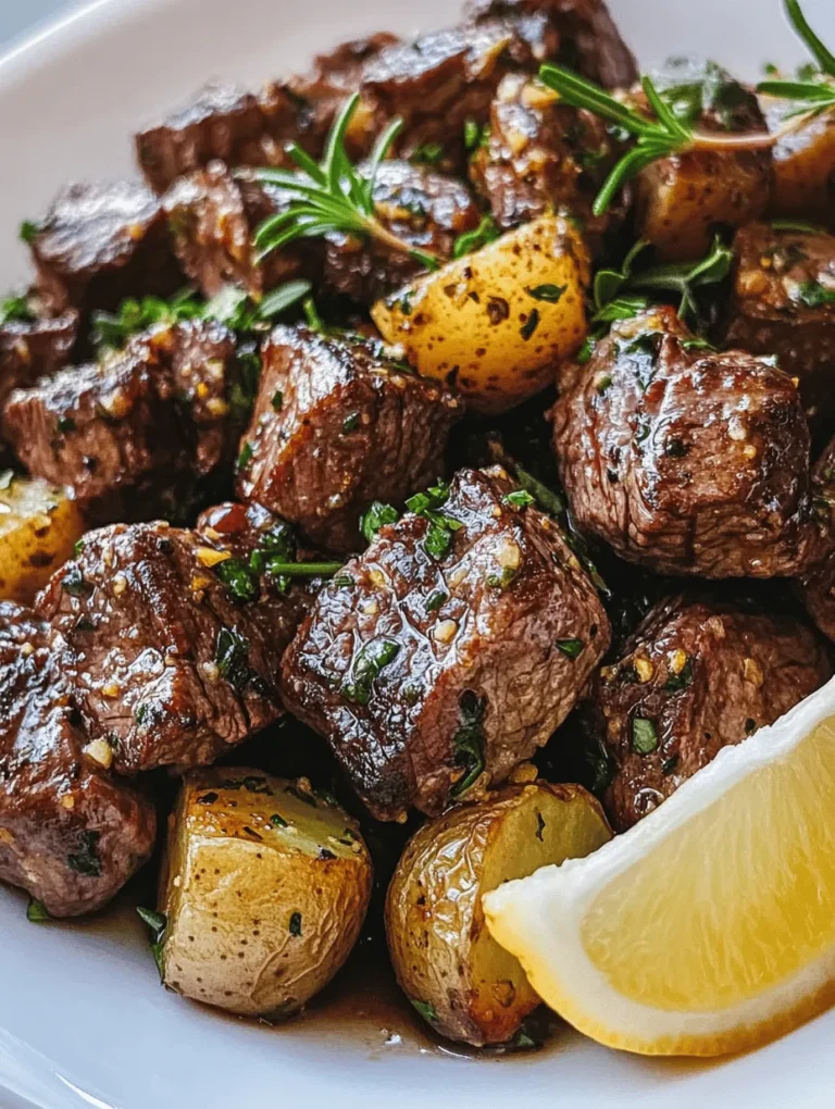 Garlic Butter Steak Bites and Potatoes is a dish that embodies comfort and indulgence, making it a standout choice for family dinners or an elegant meal to impress guests. The appeal of this recipe lies in its heartiness; it combines tender steak bites with creamy, flavorful potatoes, all enveloped in a rich garlic butter sauce. The aroma alone is enough to whet your appetite, coaxing everyone to gather around the table for a satisfying culinary experience.