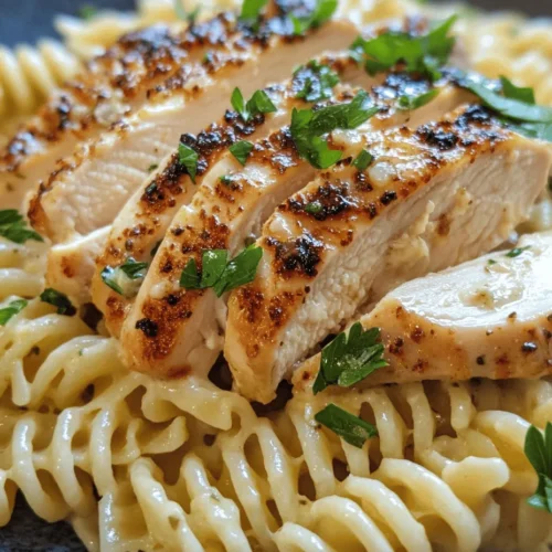 If you’re looking for a dish that perfectly marries convenience with mouthwatering flavor, look no further than Creamy Garlic Butter Chicken & Rotini in Parmesan Sauce. This recipe is a celebration of comfort food at its finest, combining tender chicken breasts, hearty rotini pasta, and a rich, creamy sauce that’s infused with the bold flavors of garlic and Parmesan. Whether it’s a cozy weeknight dinner or a special occasion, this dish offers a delightful dining experience that will satisfy even the pickiest of eaters.