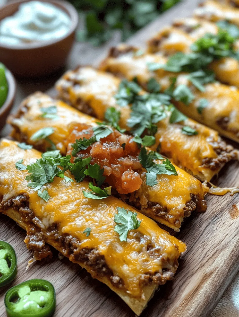 Are you searching for a dish that combines the savory goodness of tacos with the melty delight of cheese? Look no further than Cheesy Taco Sticks! This scrumptious recipe offers a fun and innovative twist on traditional taco flavors, encapsulated in a cheesy, handheld snack that’s perfect for any occasion. Whether you’re hosting a lively party, gearing up for the big game, or simply looking for a quick and satisfying weeknight dinner, Cheesy Taco Sticks are sure to please both kids and adults alike.