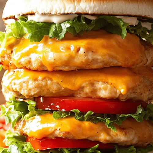 In the world of quick and satisfying meals, chicken burgers have made a significant mark, earning their rightful place alongside traditional beef patties. Their versatility, health benefits, and ability to absorb flavors make them a favorite for many home cooks. This Easy Cheddar Ranch Chicken Burger recipe stands out as a delightful option that combines the juicy tenderness of ground chicken with the rich, creamy notes of ranch dressing and a generous helping of sharp cheddar cheese.