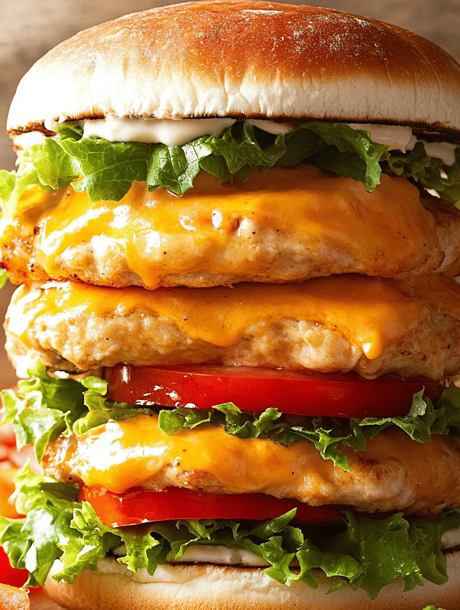 In the world of quick and satisfying meals, chicken burgers have made a significant mark, earning their rightful place alongside traditional beef patties. Their versatility, health benefits, and ability to absorb flavors make them a favorite for many home cooks. This Easy Cheddar Ranch Chicken Burger recipe stands out as a delightful option that combines the juicy tenderness of ground chicken with the rich, creamy notes of ranch dressing and a generous helping of sharp cheddar cheese.