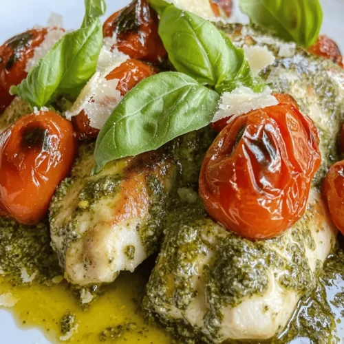 If you're looking for a dish that combines vibrant flavors, wholesome ingredients, and ease of preparation, look no further than Creamy Pesto Chicken with Roasted Tomatoes. This delightful recipe features tender chicken breasts bathed in a luxurious creamy pesto sauce and adorned with sweet, roasted cherry tomatoes. It’s not just a feast for the palate but also a visual treat that can elevate any dining experience.
