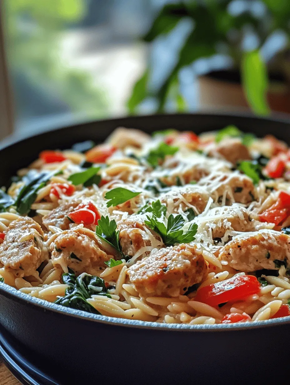 If you’re searching for a comforting and flavorful meal that’s both satisfying and easy to prepare, look no further than the Creamy Chicken Sausage Orzo Skillet. This delightful dish combines the rich flavors of chicken sausage with the creamy goodness of orzo pasta and fresh vegetables, creating a hearty meal that’s perfect for any night of the week.