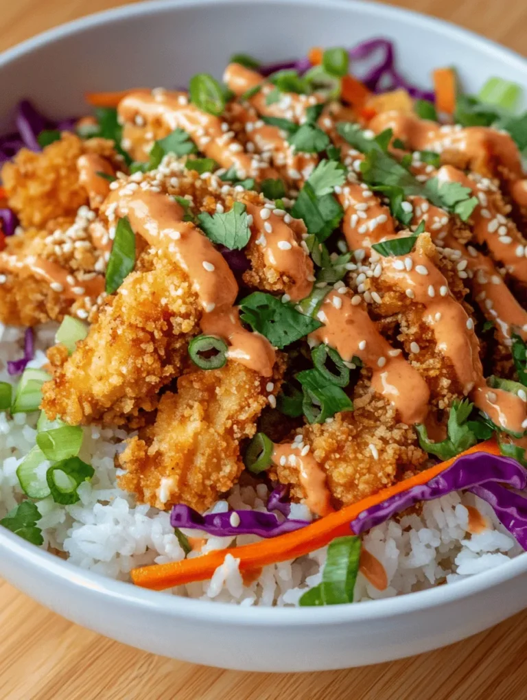 Are you ready to elevate your weeknight dinners with a dish that tantalizes your taste buds and impresses your family? The Bang Bang Chicken Bowl is a culinary wonder that combines crispy chicken, vibrant fresh vegetables, and a zesty sauce, creating a meal that is both satisfying and bursting with flavor. This dish is not only a feast for the palate but also a feast for the eyes, with its colorful array of ingredients that come together to create a beautiful bowl of goodness.