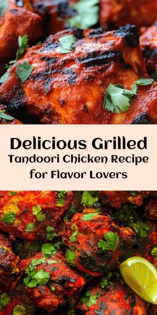 Discover the delicious art of Grilled Tandoori Chicken, a staple of Indian cuisine that offers a perfect blend of spices and yogurt for a juicy, flavorful meal. This easy grilling recipe captures the essence of traditional tandoori cooking, creating a smoky, charred delight right in your home kitchen. Ideal for family dinners or gatherings, this dish is not just a meal but a flavorful journey into culinary traditions. #TandooriChicken #IndianCuisine #Grilling #HealthyEating #CulinaryJourney
