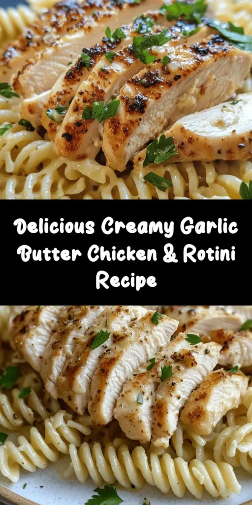 Indulge in the comforting flavors of Creamy Garlic Butter Chicken & Rotini in Parmesan Sauce! This dish features tender chicken breasts and hearty rotini pasta enveloped in a rich, creamy garlic sauce that's perfect for cozy dinners or special occasions. With its delightful blend of flavors and textures, it's sure to become a family favorite. Dive into the recipe for a satisfying meal that nourishes both body and soul. #ComfortFood #ChickenRecipe #PastaLove #GarlicButter #Foodie #RecipeInspiration
