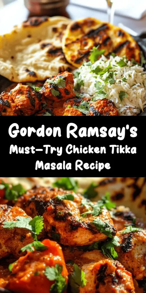 Dive into the delightful world of Gordon Ramsay's Chicken Tikka Masala! This flavorful dish combines marinated chicken, a creamy sauce, and aromatic spices for a taste that transcends borders. Perfect for impressing guests or enjoying a cozy night in, this recipe brings the authentic taste of Indian cuisine right to your kitchen. Get inspired to create this culinary masterpiece at home! #ChickenTikkaMasala #GordonRamsay #IndianCuisine #CookingAtHome #Foodie
