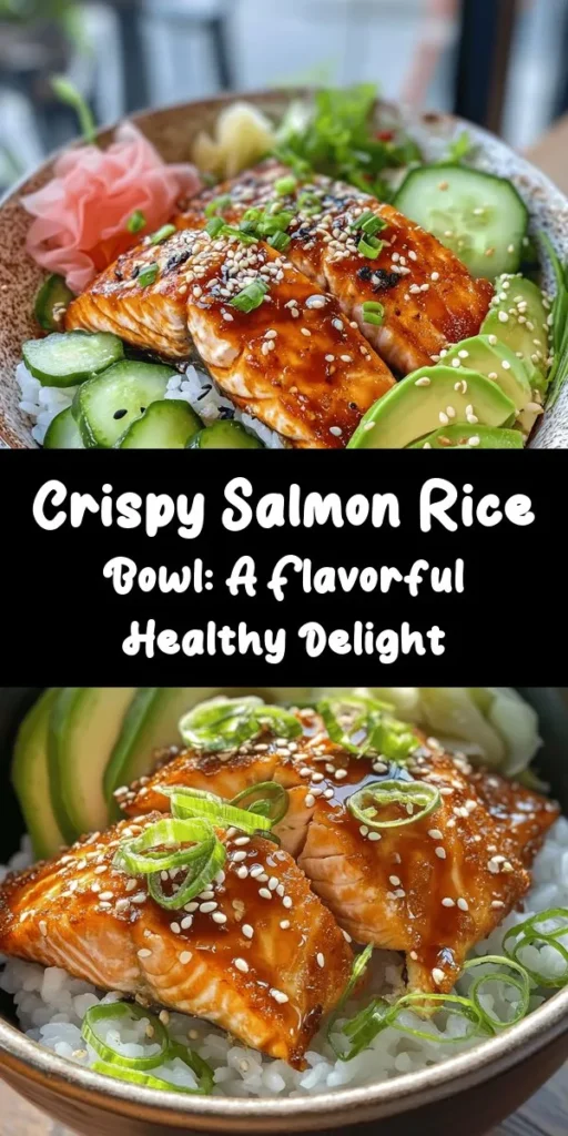 Discover the vibrant and nutritious Crispy Salmon and Rice Bowl, a delicious blend of crispy salmon, creamy avocado, and fresh cucumber served over fluffy sushi rice. Perfect for quick weeknight dinners or special occasions, this dish offers a splendid array of textures and flavors while promoting a healthy lifestyle. With easy ingredient substitutions, you'll love how versatile this bowl can be! Try it today! #CrispySalmon #RiceBowl #HealthyEating #SushiInspired #Foodie #MealPrep #RecipeIdeas