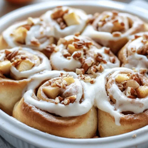 There’s something undeniably comforting about the aroma of freshly baked cinnamon rolls wafting through your home. The warm, sweet scent has a way of evoking fond memories of cozy mornings and family gatherings. While traditional cinnamon rolls are a beloved treat on their own, adding a unique twist with fresh apples and a luscious cream cheese frosting elevates them to a new level of indulgence. This recipe for irresistible apple cinnamon rolls not only combines the warm, spicy notes of cinnamon with the sweet, crisp taste of apples but also features a rich frosting that perfectly complements the rolls' delightful flavors.