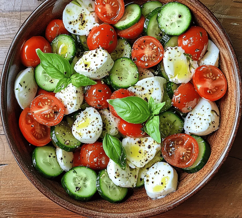 To truly appreciate the Fresh & Zesty Cucumber Caprese Salad, it’s important to understand the origins of its traditional counterpart, the Caprese salad. Hailing from the picturesque island of Capri in Italy, this beloved dish has become synonymous with Italian cuisine. The classic Caprese salad is composed of three primary ingredients: fresh mozzarella cheese, ripe tomatoes, and aromatic basil. These elements are not only celebrated for their individual flavors but also for their harmonious combination, which reflects the simplicity and elegance of Italian cooking.