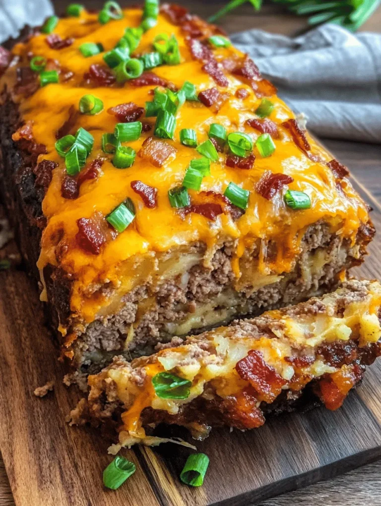 When it comes to comfort food, few dishes resonate as deeply as meatloaf. The Ultimate Loaded Potato Meatloaf takes this classic dish to new heights by marrying the familiar heartiness of traditional meatloaf with the creamy, indulgent goodness of loaded baked potatoes. This unique twist caters to both die-hard meatloaf enthusiasts and those looking to explore contemporary culinary variations. It’s not just a meal; it’s an experience that brings families together, igniting conversation and joy around the dinner table.