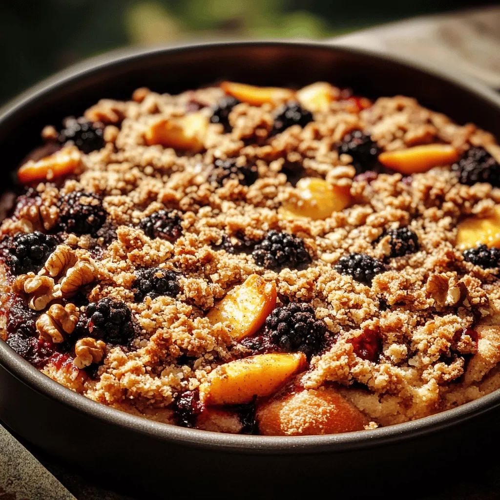 Coffee cakes have long been cherished as a staple for gatherings and cozy mornings alike. These delightful treats are not just desserts; they embody the warmth of home, the joy of shared moments, and the comfort of a well-brewed cup of coffee. Among the plethora of flavors and variations, the Peach Blackberry Coffee Cake stands out. This recipe combines the sweet, juicy essence of fresh peaches and the tartness of blackberries, creating a cake that is not only visually appealing but also a symphony of textures and tastes.