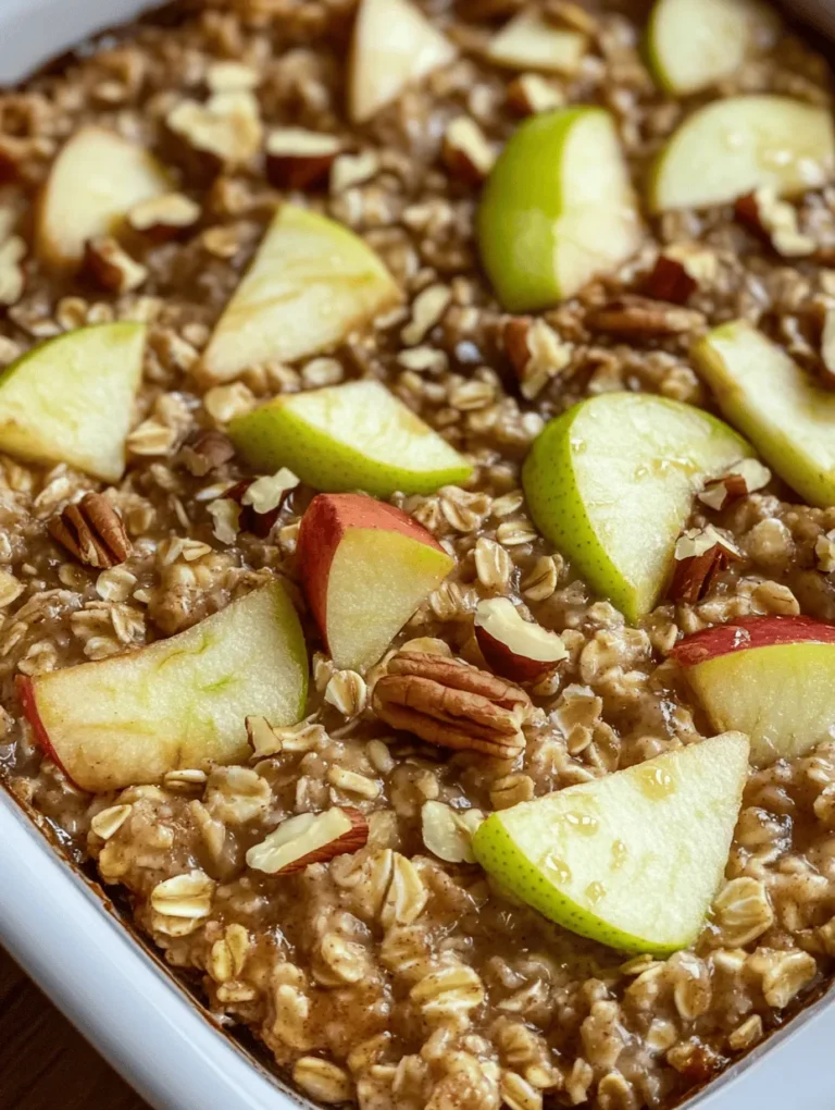 Breakfast is often touted as the most important meal of the day, and for good reason. It kickstarts your metabolism, provides essential nutrients that fuel your body and brain, and sets the tone for healthy eating throughout the day. However, with our fast-paced lives, many people opt for quick, processed options that can leave them feeling sluggish. This is where the Irresistible Healthy Apple Oatmeal Breakfast Bake comes into play—a nutritious and delicious option that not only satisfies your morning hunger but also nourishes your body.