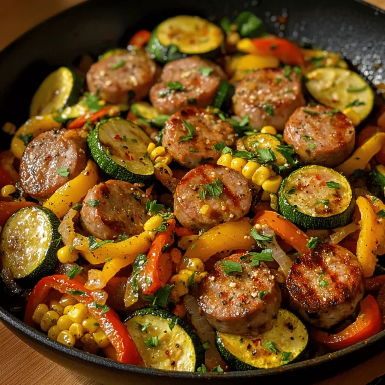 In the heart of summer, when the days are long and the produce is at its peak, there's nothing quite like a vibrant and hearty dish that showcases the flavors of the season. The Summer Skillet Delight: Sausage & Veggies is a delightful one-pan meal that marries the savory richness of Italian sausage with the fresh crunch of seasonal vegetables. This easy-to-prepare dish is perfect for busy weeknights or casual gatherings, offering a nutritious punch that makes it an ideal choice for family dinners.