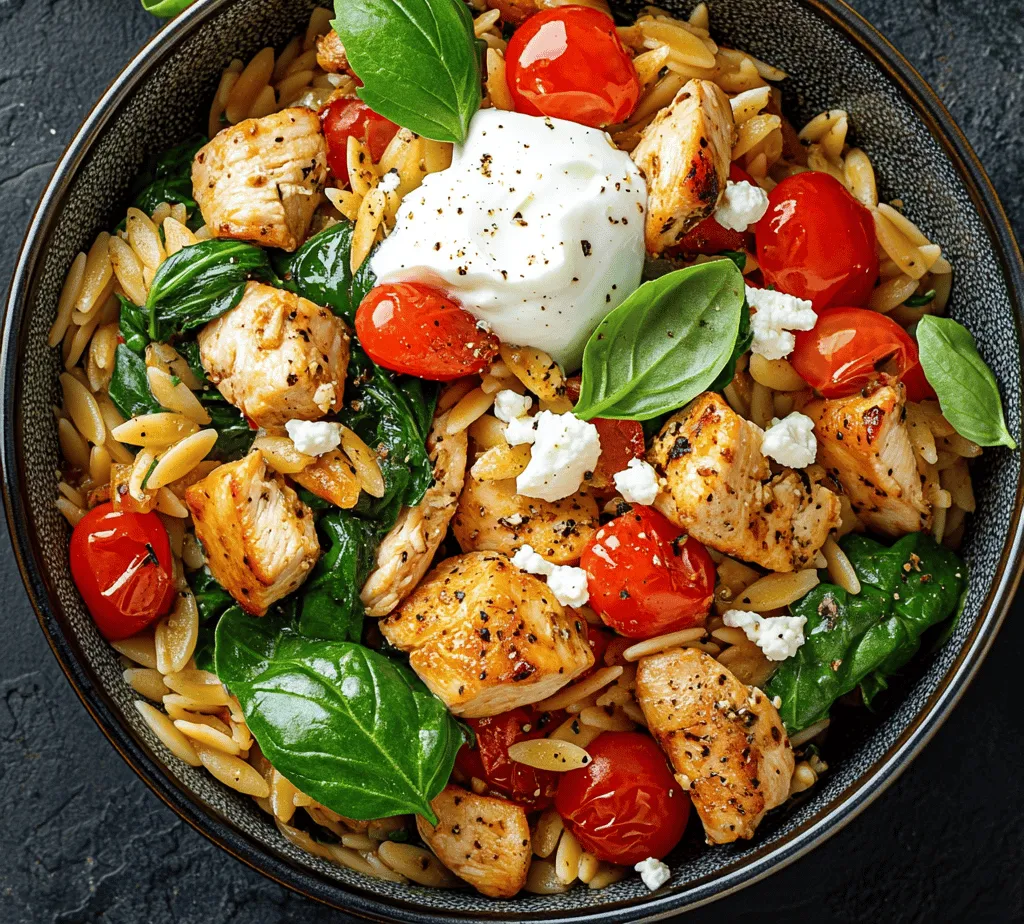 Chicken Orzo is not just a meal; it’s a culinary experience that combines the heartiness of chicken with the unique texture of orzo pasta, creating a dish that is both comforting and nutritious. The balance of flavors and textures in this dish makes it ideal for families seeking wholesome dinner options or individuals looking to prep meals for the week ahead. With tender pieces of chicken, al dente orzo, vibrant spinach, and a medley of other fresh ingredients, this recipe is a balanced powerhouse of nutrition that is sure to please even the pickiest eaters.