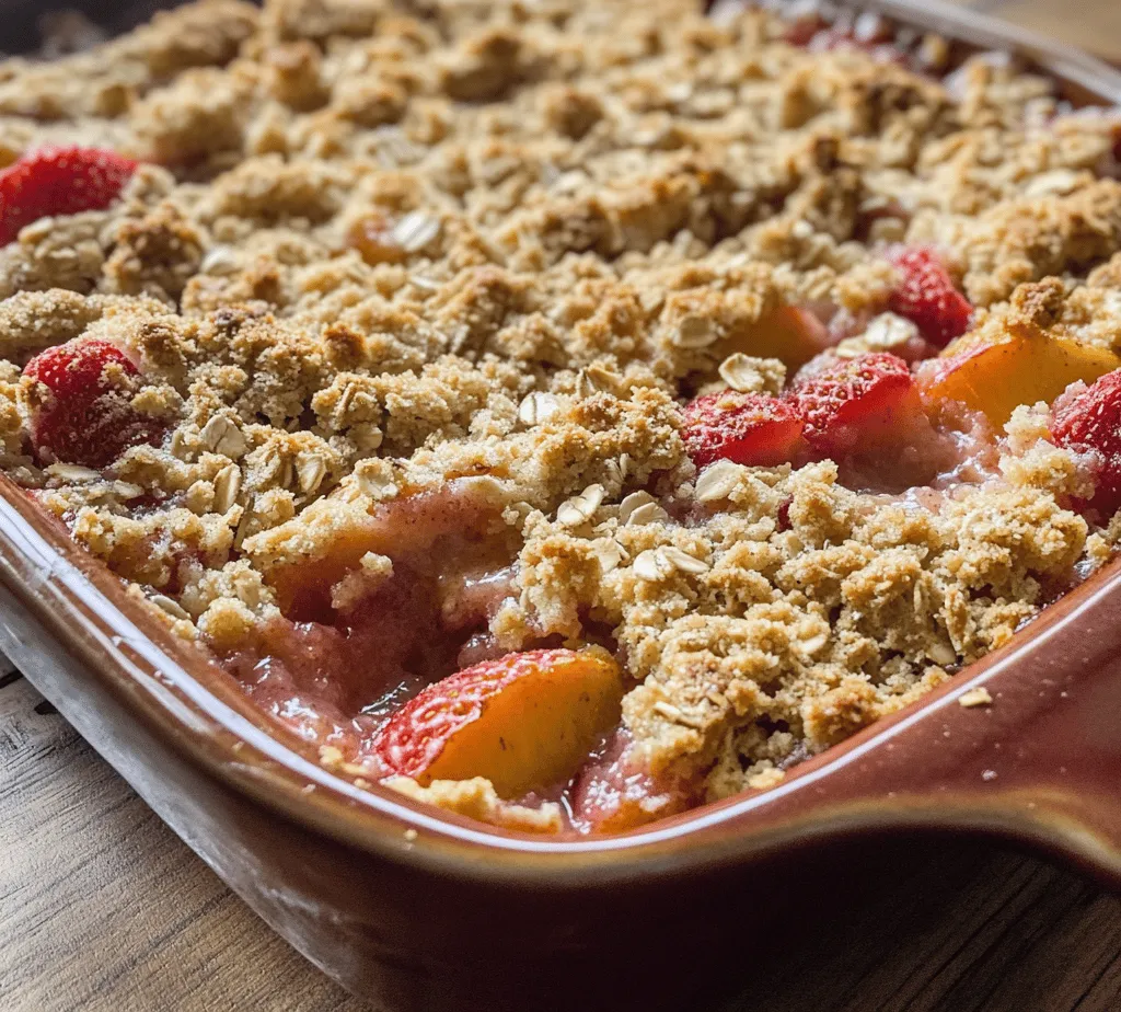As the days grow longer and the sun shines brighter, summer invites us to indulge in a delightful array of seasonal desserts. There’s something magical about this time of year that brings an abundance of fresh fruits to the forefront of our culinary adventures. Among the many sweet treats that celebrate the season, few are as comforting and delicious as a Strawberry Peach Crisp. This dessert captures the essence of summer, blending the vibrant flavors of strawberries and peaches with a satisfying crispy topping.