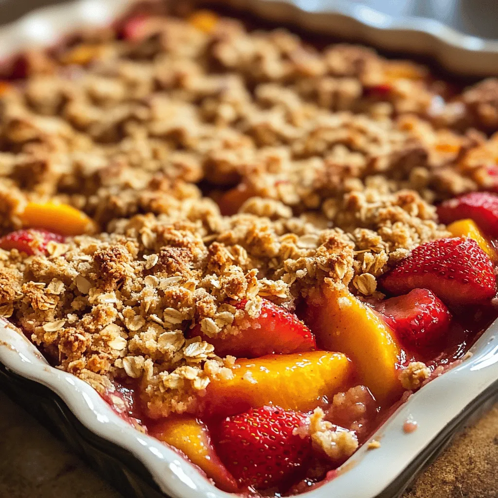 As the days grow longer and the sun shines brighter, summer invites us to indulge in a delightful array of seasonal desserts. There’s something magical about this time of year that brings an abundance of fresh fruits to the forefront of our culinary adventures. Among the many sweet treats that celebrate the season, few are as comforting and delicious as a Strawberry Peach Crisp. This dessert captures the essence of summer, blending the vibrant flavors of strawberries and peaches with a satisfying crispy topping.