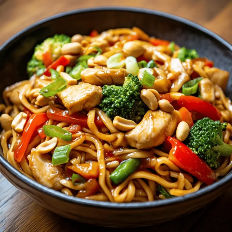 Creating a successful Spicy Kung Pao Chicken Noodles dish requires quality ingredients that work harmoniously to produce a burst of flavors. Here’s a closer look at the key components that make this recipe stand out.