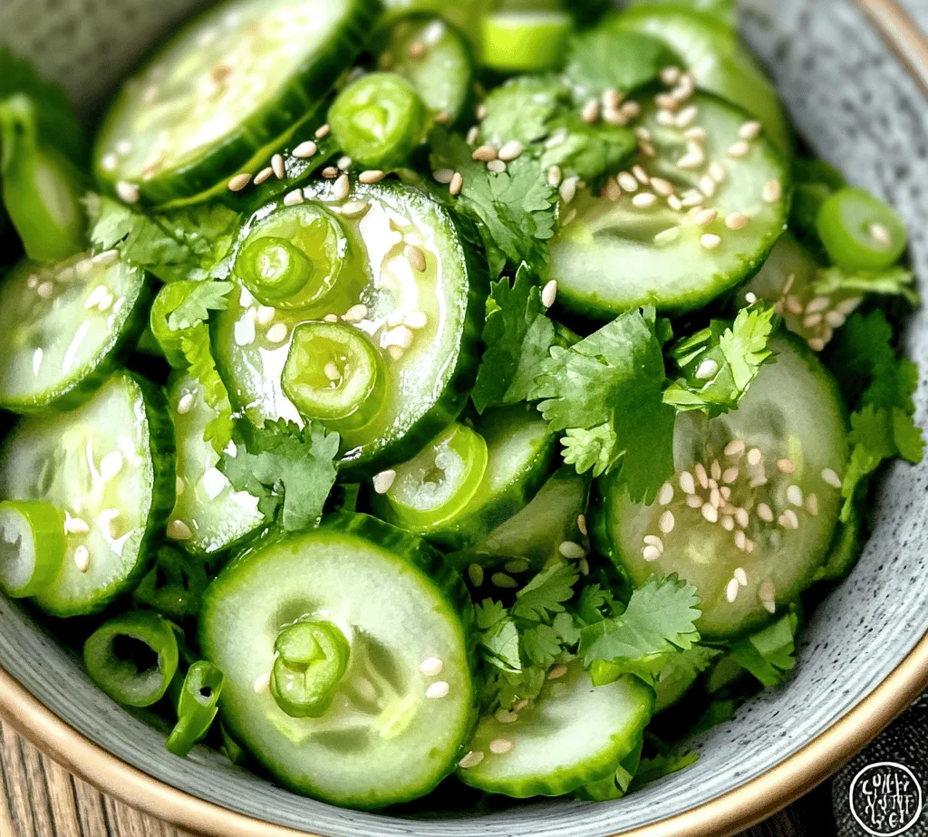 To truly appreciate the Crunchy Asian Cucumber Salad, it’s essential to understand the role each ingredient plays in crafting this delightful dish. From the crisp cucumbers to the aromatic seasonings, each component contributes to the overall flavor profile and texture.