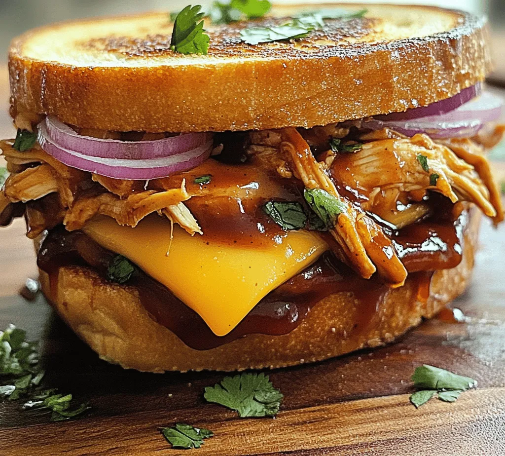 Comfort food has a remarkable ability to evoke warmth, nostalgia, and happiness. It’s that satisfying feeling you get from indulging in a dish that not only fills your belly but also nourishes your soul. Among the myriad of comfort foods, grilled cheese sandwiches hold a special place in the hearts of many. Now, imagine taking this classic favorite and elevating it with the savory goodness of BBQ chicken. Enter the BBQ Chicken Grilled Cheese—a delightful fusion of flavors that brings together tender, shredded chicken coated in tangy BBQ sauce, melty cheese, and crispy, golden sourdough bread.