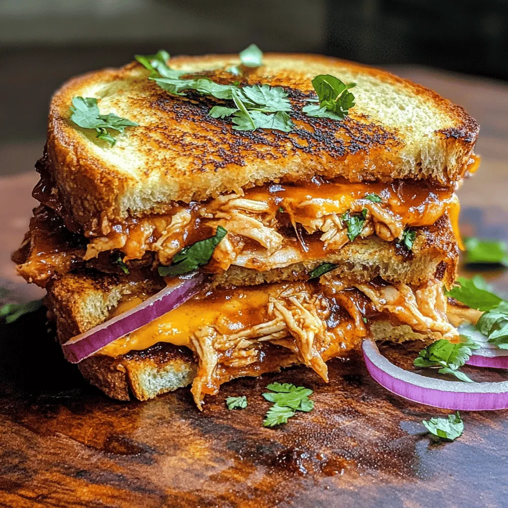 Comfort food has a remarkable ability to evoke warmth, nostalgia, and happiness. It’s that satisfying feeling you get from indulging in a dish that not only fills your belly but also nourishes your soul. Among the myriad of comfort foods, grilled cheese sandwiches hold a special place in the hearts of many. Now, imagine taking this classic favorite and elevating it with the savory goodness of BBQ chicken. Enter the BBQ Chicken Grilled Cheese—a delightful fusion of flavors that brings together tender, shredded chicken coated in tangy BBQ sauce, melty cheese, and crispy, golden sourdough bread.