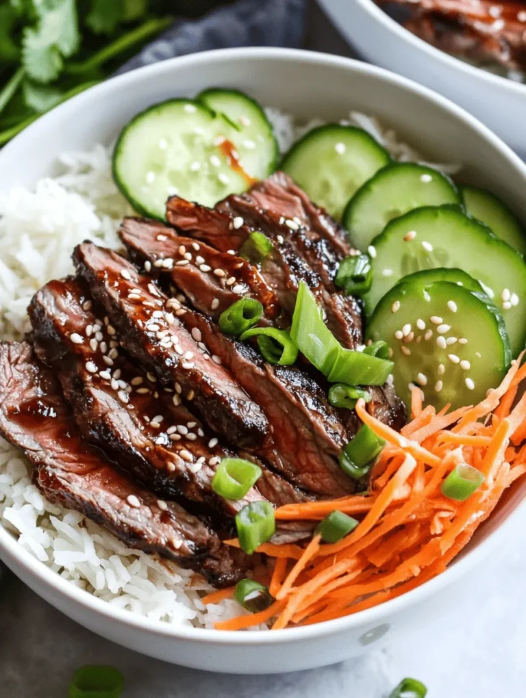 Discover the vibrant flavors of Korean cuisine with our Korean BBQ Steak Rice Bowls featuring a spicy cream sauce that elevates this dish to new heights. This recipe not only brings the rich umami of marinated steak to your table but also offers a colorful medley of fresh vegetables, making it a balanced and satisfying meal. It's an ideal choice for weeknight dinners or meal prep, allowing you to enjoy a hearty and flavorful dish that is sure to impress family and friends alike.
