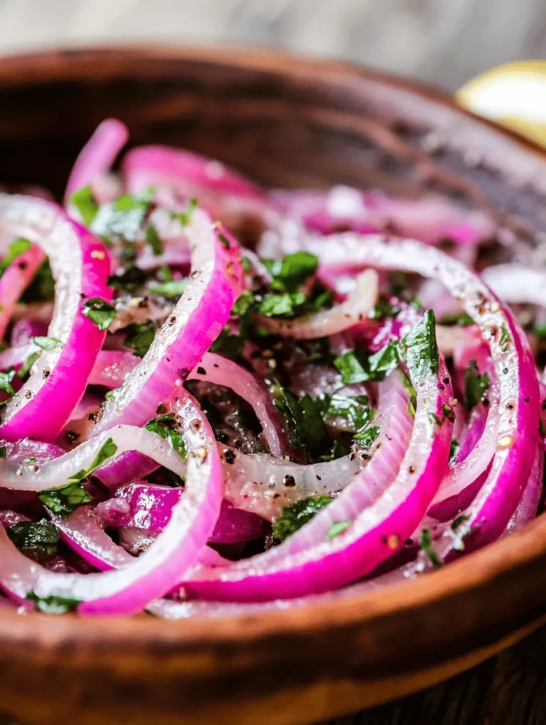 Zesty Sumac Onions is a vibrant dish that brings a burst of flavor and brightness to any table. Rooted in Middle Eastern cuisine, this dish exemplifies how simple ingredients can create unparalleled taste experiences. The use of sumac, a tangy spice made from the dried berries of the sumac plant, elevates the humble onion to new heights. This recipe not only showcases the unique characteristics of sumac but also emphasizes the importance of incorporating fresh ingredients into our everyday meals. As more people seek to explore diverse flavors and healthy cooking options, Zesty Sumac Onions stands out as a fresh and zesty addition to any culinary repertoire.
