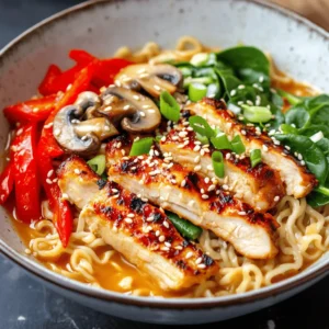 If you're looking for a dish that perfectly marries comfort food with bold, exciting flavors, look no further than Fiery Chicken Ramen with Creamy Garlic Sauce. This dish takes the classic Japanese noodle soup and elevates it with a spicy kick and a rich, creamy twist, making it a delightful choice for anyone craving a hearty meal. Ramen has become a beloved staple around the world, known for its versatility and ability to adapt to diverse culinary preferences. Whether you're a ramen aficionado or a newcomer to this popular dish, the fiery chicken ramen promises an exhilarating experience for your taste buds.