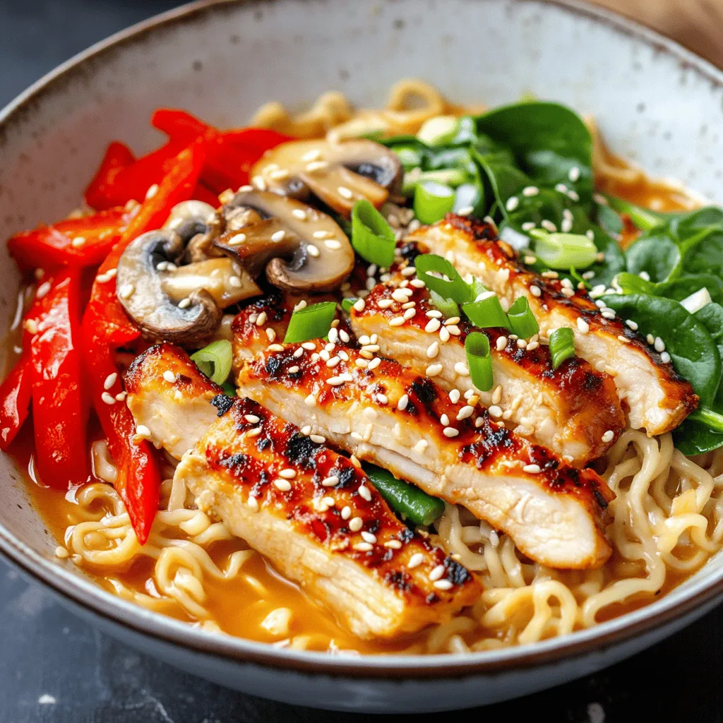 If you're looking for a dish that perfectly marries comfort food with bold, exciting flavors, look no further than Fiery Chicken Ramen with Creamy Garlic Sauce. This dish takes the classic Japanese noodle soup and elevates it with a spicy kick and a rich, creamy twist, making it a delightful choice for anyone craving a hearty meal. Ramen has become a beloved staple around the world, known for its versatility and ability to adapt to diverse culinary preferences. Whether you're a ramen aficionado or a newcomer to this popular dish, the fiery chicken ramen promises an exhilarating experience for your taste buds.