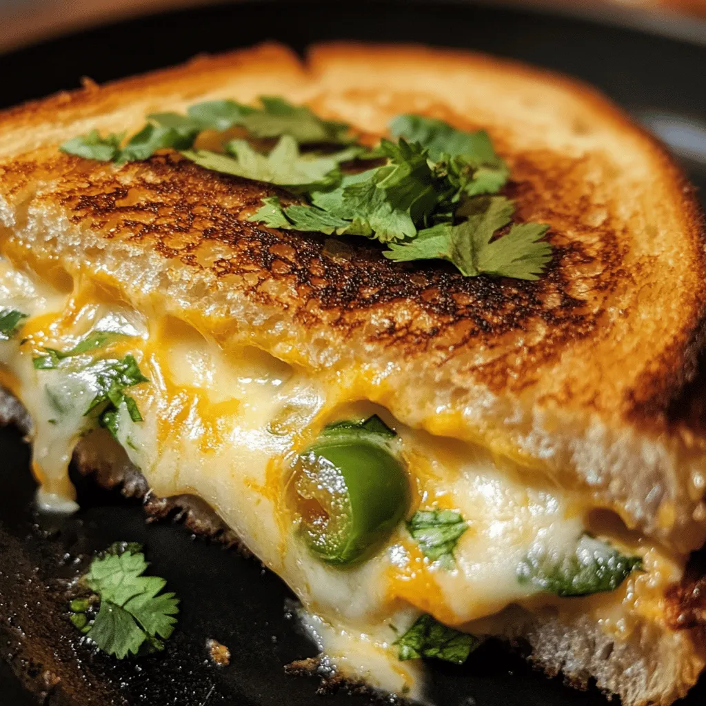 Grilled cheese sandwiches have long been a beloved comfort food, cherished for their simplicity and satisfying flavor. The classic combination of crispy, golden-brown bread enveloping gooey melted cheese has won the hearts of many. But what if you could elevate this iconic dish to a whole new level? Enter the "Fiery Cheesy Delight": a roasted jalapeno popper grilled cheese that marries the rich, creamy goodness of cheese with the spicy kick of jalapeños. This recipe offers a delightful twist that appeals not only to grilled cheese aficionados but also to those who crave a bit of heat in their meals.
