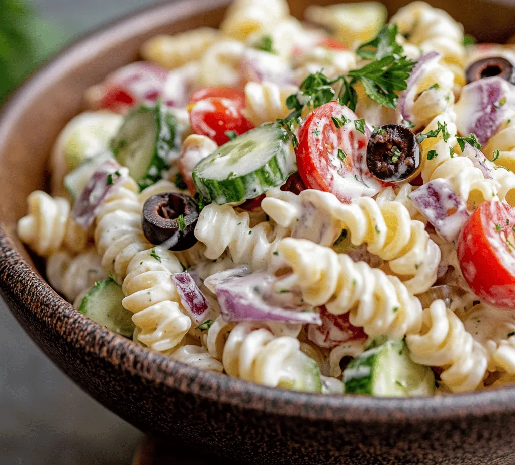Welcome to the world of vibrant flavors and delightful textures with our Creamy Dreamy Pasta Salad! This dish is a celebration of color and taste, making it an ideal choice for any gathering, picnic, or casual meal. Imagine a bowl brimming with beautifully cooked pasta, fresh vegetables, and a luscious creamy dressing that ties it all together. The Creamy Dreamy Pasta Salad is not only visually appealing but also incredibly versatile, easily accommodating various dietary preferences. Its straightforward preparation makes it a favorite for both novice cooks and seasoned chefs alike, ensuring that it can seamlessly transition from a laid-back family dinner to an elegant buffet spread.