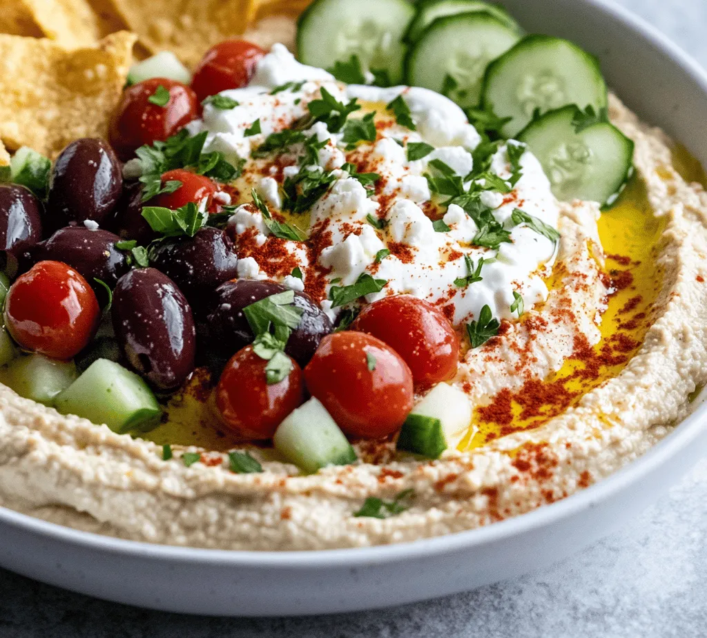 Greek Style Loaded Hummus is not just a dish; it's a celebration of flavors, colors, and textures that embodies the essence of Mediterranean cuisine. This popular dish is quickly becoming a favorite among health-conscious individuals and food lovers alike, serving as a delightful snack or appetizer that appeals to a wide range of palates. Its creamy base, made primarily with chickpeas and tahini, is both satisfying and nutritious, making it an ideal choice for anyone looking to enjoy a wholesome bite.
