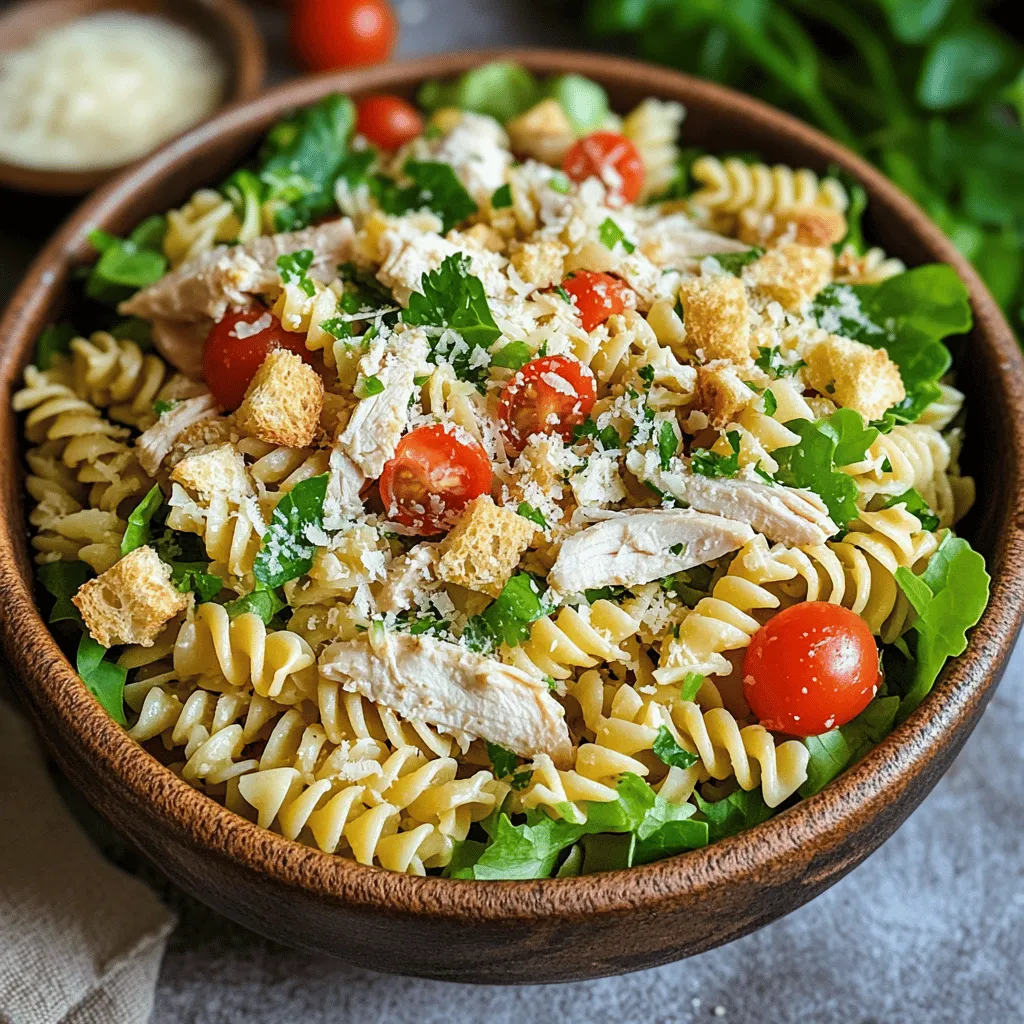 In the world of culinary delights, Chicken Caesar Pasta Salad stands out as a refreshing and satisfying dish that combines the classic flavors of a Caesar salad with the heartiness of pasta. This dish is not only visually appealing but also a celebration of texture and taste, making it an instant favorite for those who enjoy a balanced meal. The appeal of Chicken Caesar Pasta Salad lies in its ability to marry convenience with flavor, making it an ideal choice for busy weeknights or quick lunches.