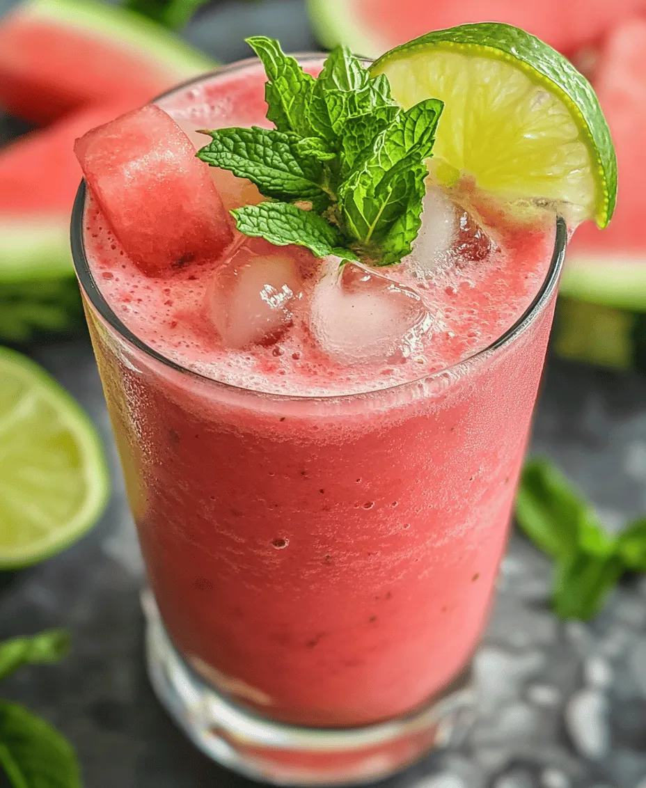 As the summer sun blazes down, there’s nothing quite like a refreshing drink to cool you off and keep you hydrated. Among the countless options available, the Watermelon Smoothie with Coconut Water stands out as a delicious treat that is both flavorful and packed with health benefits. This vibrant drink not only tantalizes your taste buds but also serves as a healthy choice, making it the perfect addition to your summer gatherings or a revitalizing snack during a busy day.